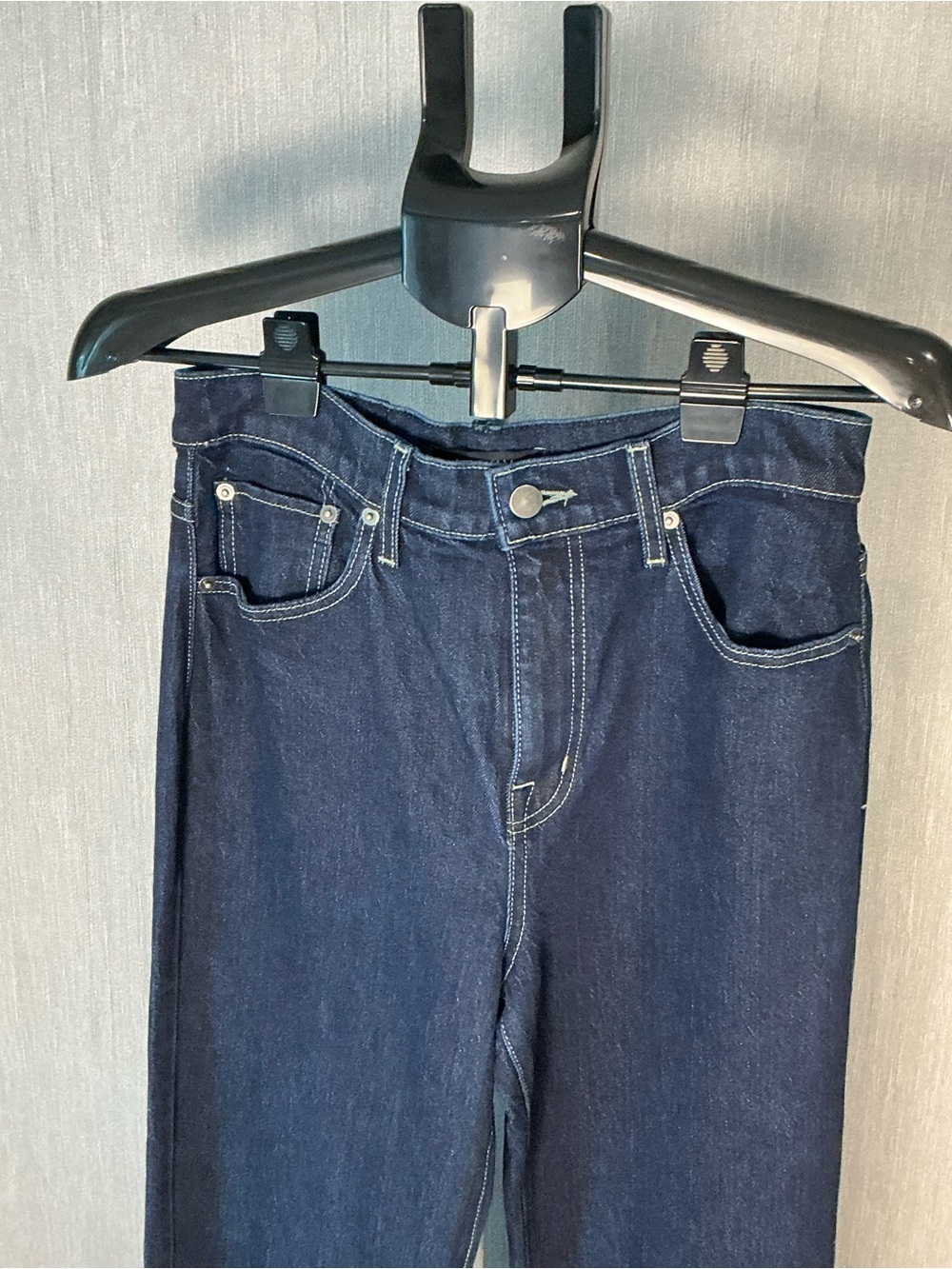 Anthropologie MOD/AM Classic Straight-Leg Women's Jeans in Dark Indigo Size 27 - Picture 8 of 16